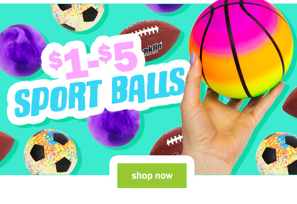 $1 - $5 sport balls