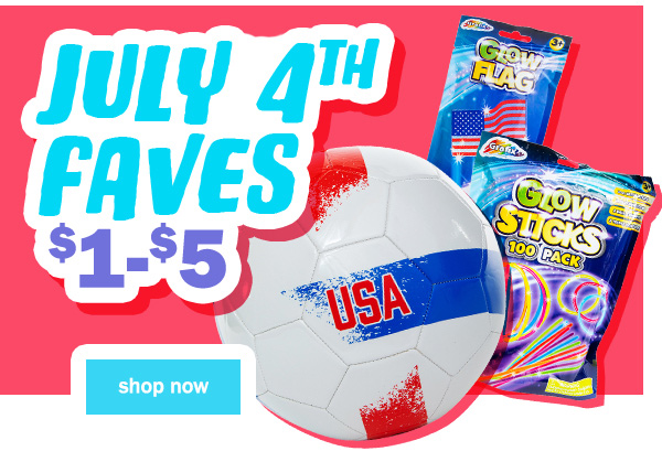 july 4th faves $1 to $5