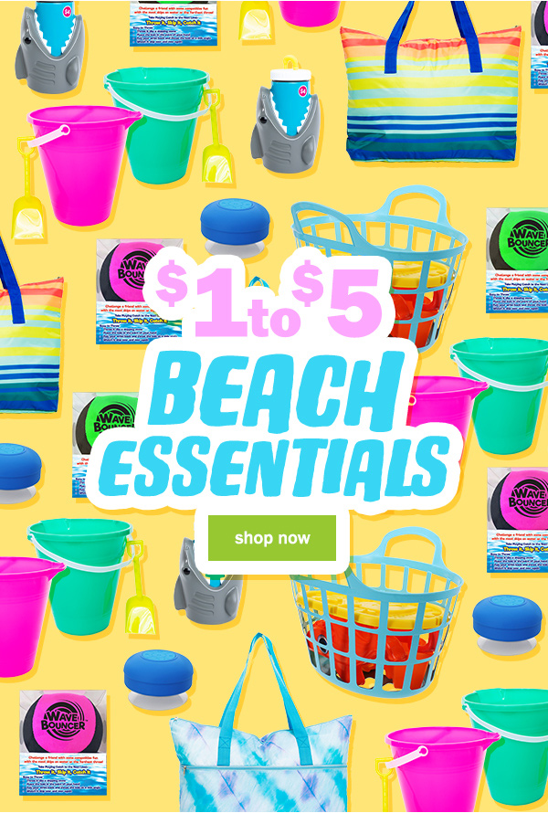 $1 to $5 beach essentials
