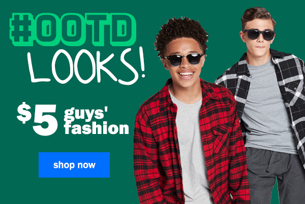 #OOTD Looks! $5 Guys's Fashion. Shop Now