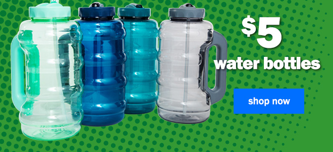 $5 water bottles