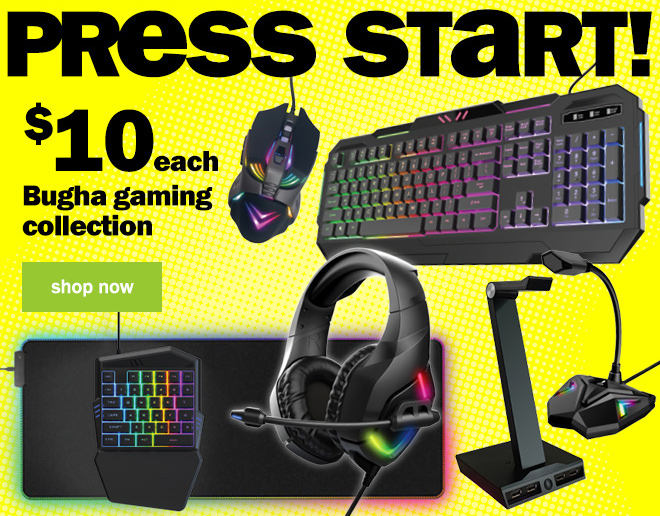 press start! $10 each. Bugha gaming collection.