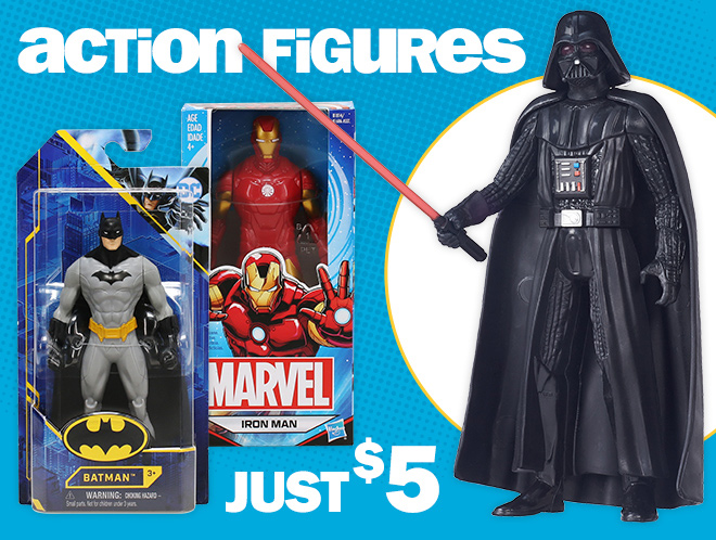 action figures. just $5