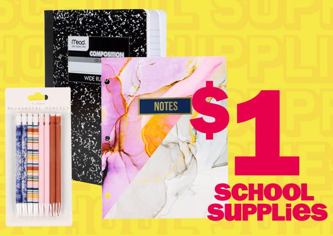 $1 school supplies