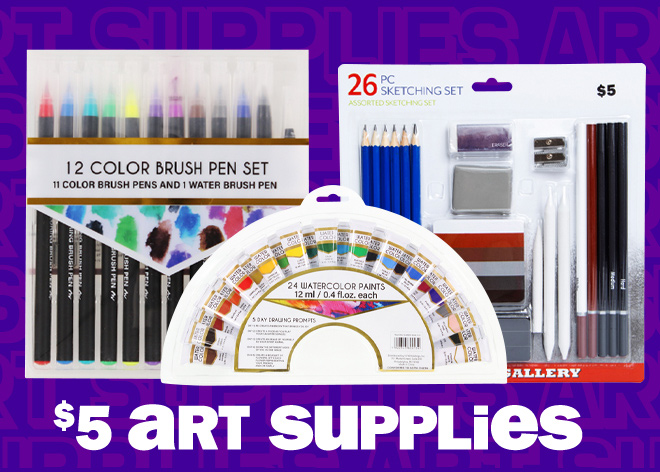 $5 art supplies