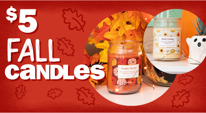 $5 fall candles