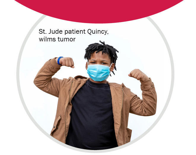 St. Jude patient Quincy, wilms tumor