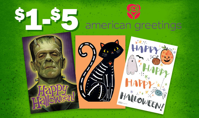 $1 to $5 american greetings