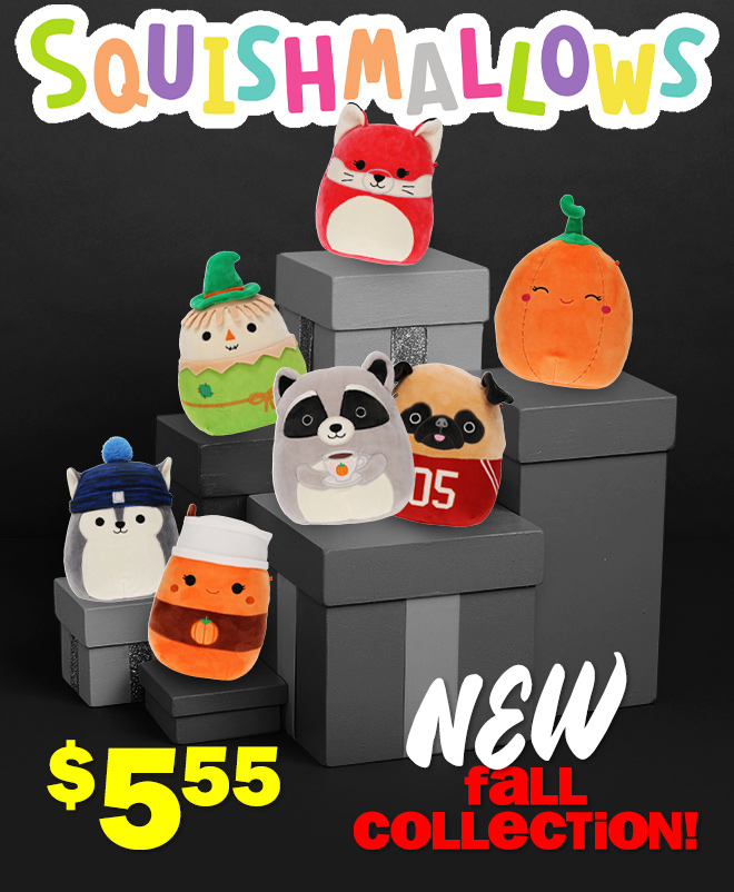 Squishmallows - NEW fall collection! $5.55