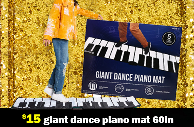 $15 giant 60-inch dance piano mat