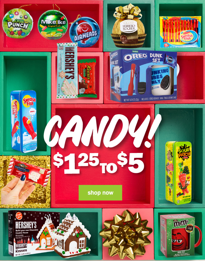 candy! $1.25 to $5. shop now!!