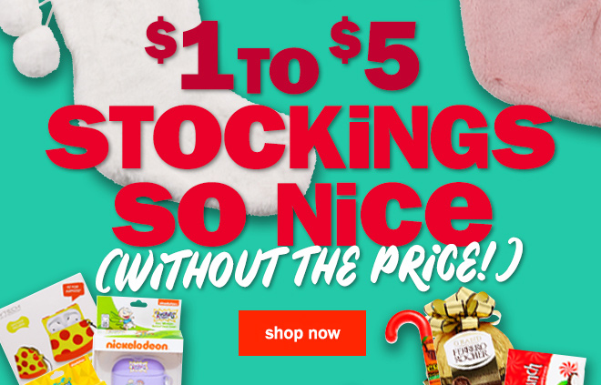 $1 to $5 stockings so nice (without the price)! shop now