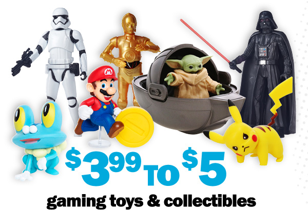 $3.99 to $5 gaming toys and collectibles