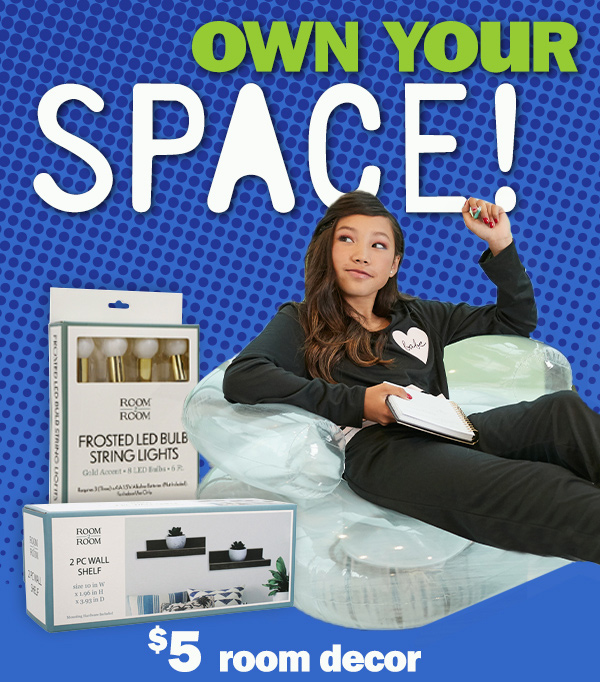 own your space! $5 room decor