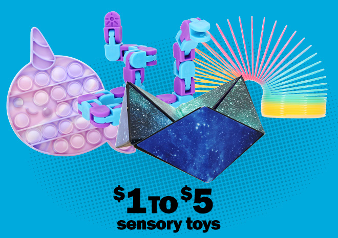 $1 to $5 sensory toys