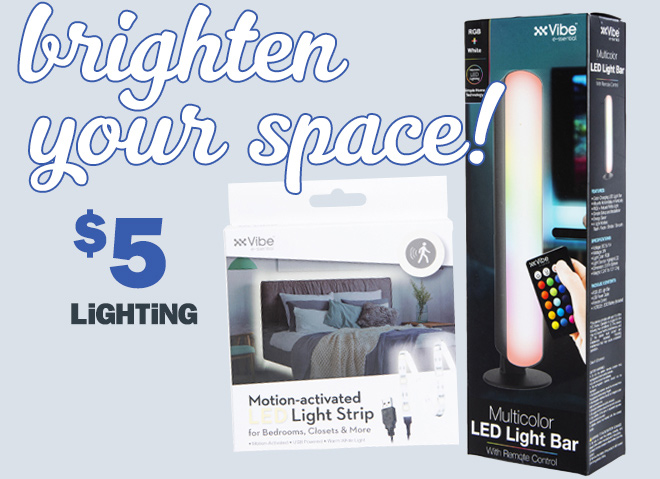 brighten your space! $5 lighting