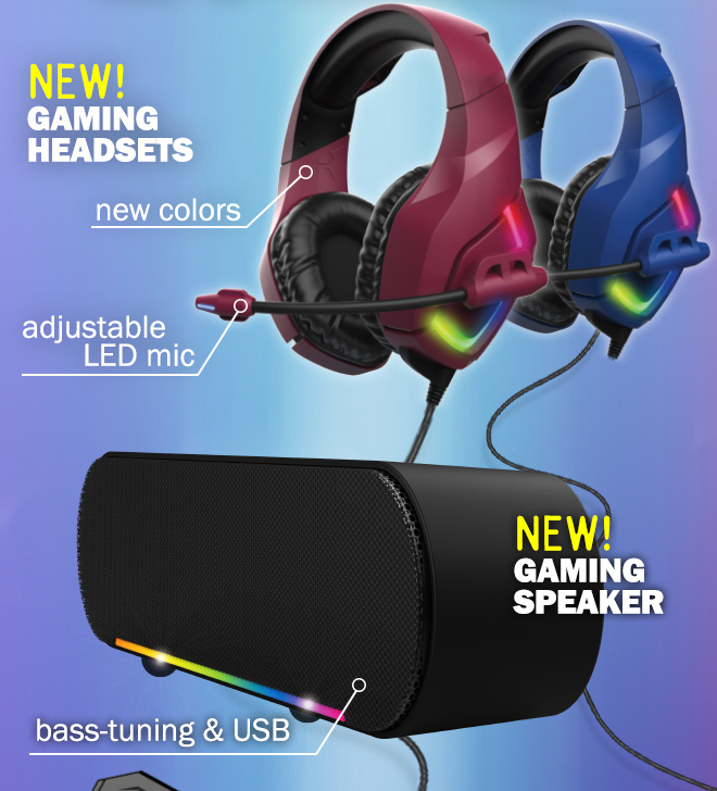 gaming headsets. gaming speaker.