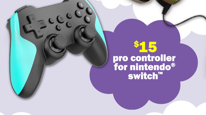 pro controller for nintendo switch: $15