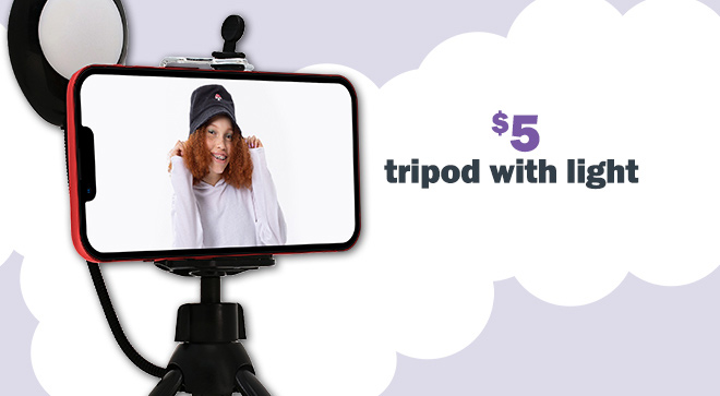 $5 tripod with light