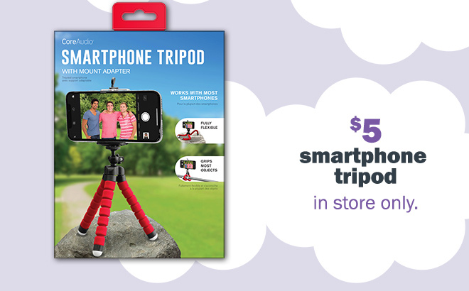 $5 smartphone tripod - in stores only