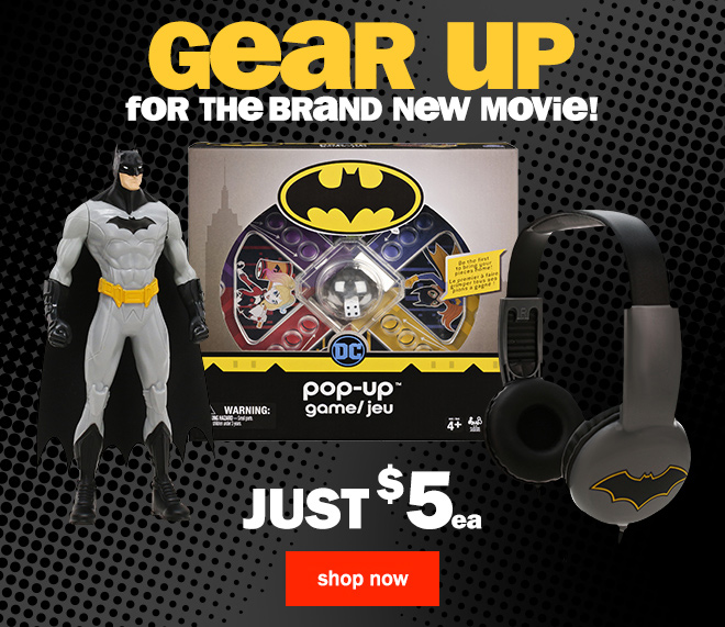 gear up for the brand new movie! just $5 each. shop now!