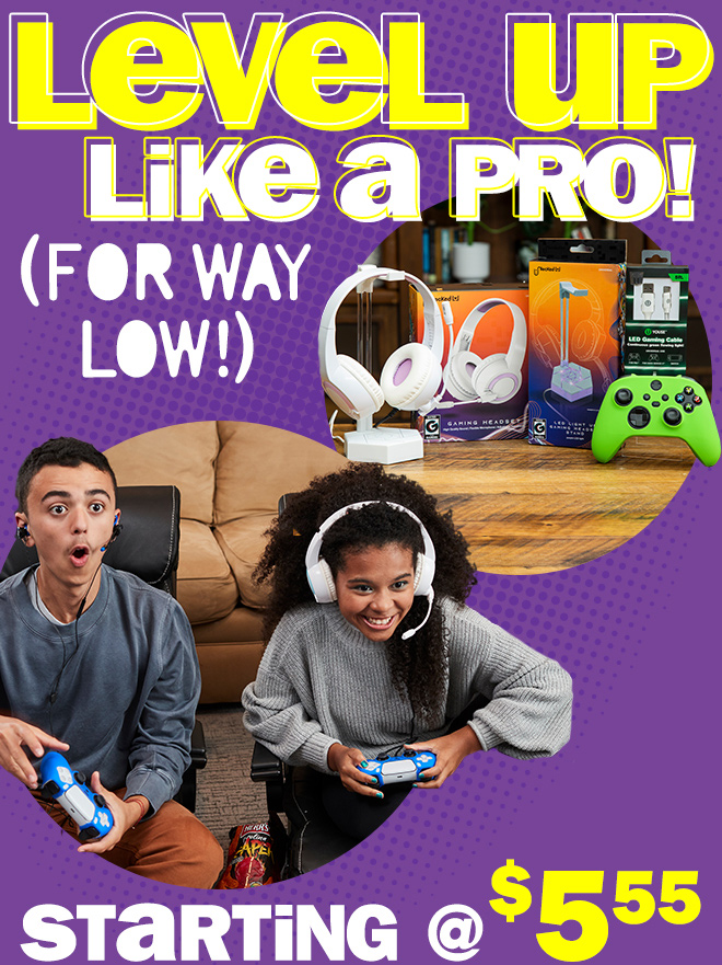 level up like a pro, for way low! starting at $5.55