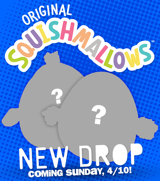 original Squishmallows: new drop coming sunday, 4/10!