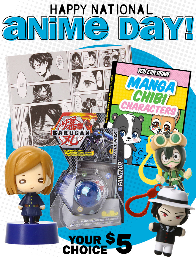 happy national anime day! your choice: $5