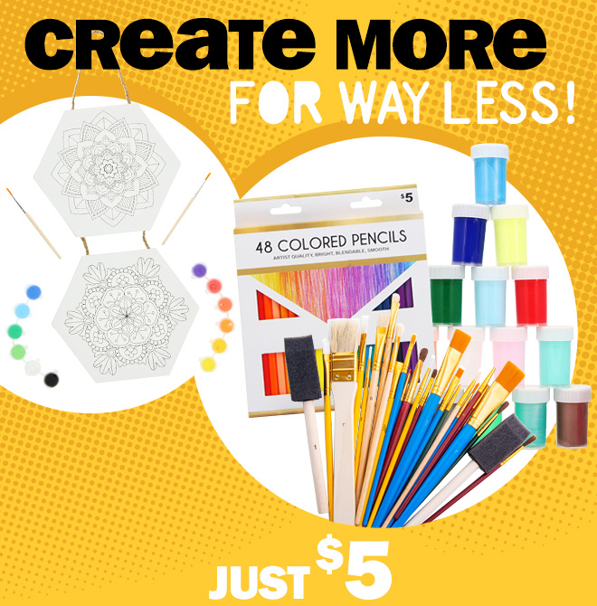 create more for way less! just $5